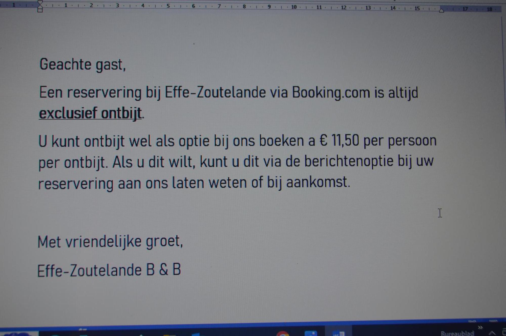 Effe-Zoutelande B&B Екстериор снимка